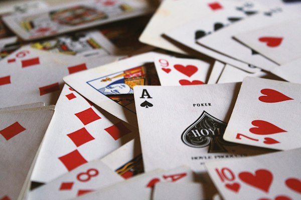 Poker chips and cards